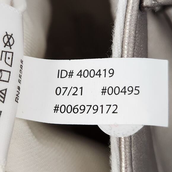 NWT Express Champagne Faux Leather Metallic High Rise Skinny Pants Women's 10 - Picture 6 of 13